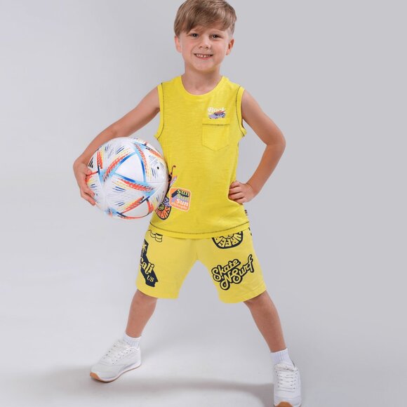 💥 SUMMER SALE - SKATE & SURF 100% COTTON FLEECE SHORTS IN ORANGE - Picture 6 of 7